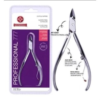 Alicate mundial para cutícula 777 inox profissional