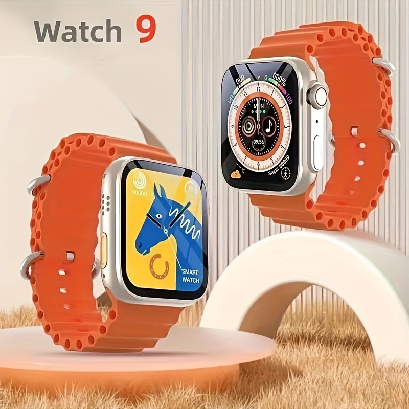 Relógio SmartWatch multifuncional com função de atendimento / diagnóstico, tela Full-Touch de alta definição de 2,2 polegadas, com chamada BT, monitor de atividade física, medidor de pressão arterial de frequência cardíaca, pedômetro, distância, calorias,