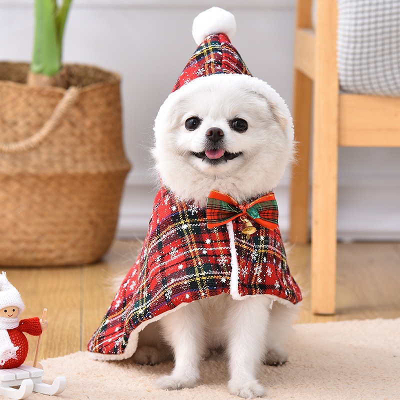 Fantasia para animais de estimação, roupas de natal para cães, fantasia de transformação, gato, luta francesa, capa de n