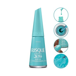 Esmalte Cremoso Azul Mar Possibilidades Meu Jeito Risque