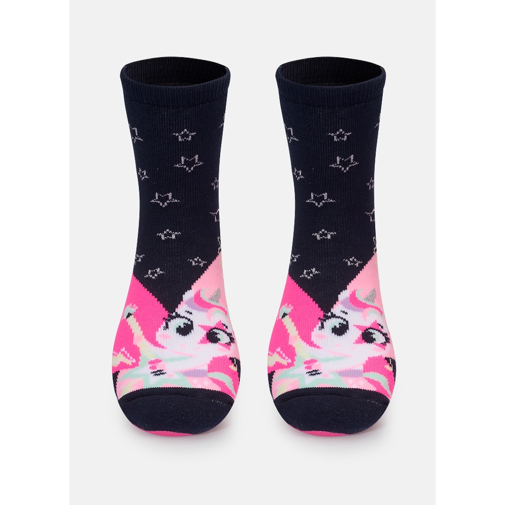 Meia Botinha com Sola Emborrachada Menina Unicórnio Popstar - Puket - Baby & Kids Fashion