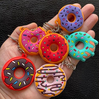 Criativo Porta-Chaves Doce Donut Festa Favorece Kids Food Pendant Bagpack Ornamentos Acessórios Presentes De Natal Ano Novo