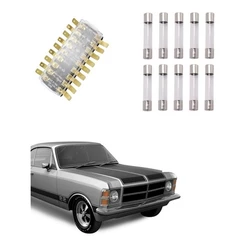 Kit Caixa Fusível Com Fusíveis Vidro Opala Caravan