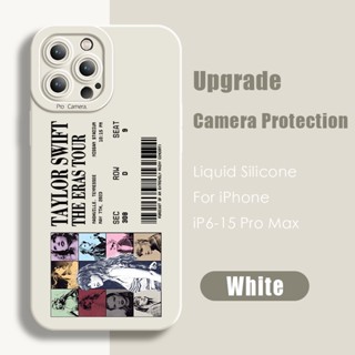 Taylor Swift The Eras Tour Bilhetes De Concerto Silicone Capa Para iPhone 15 14 13 12 11 Pro MAX XS XR X SE2 7-8 Mais 6S Traseira À Prova De Choque