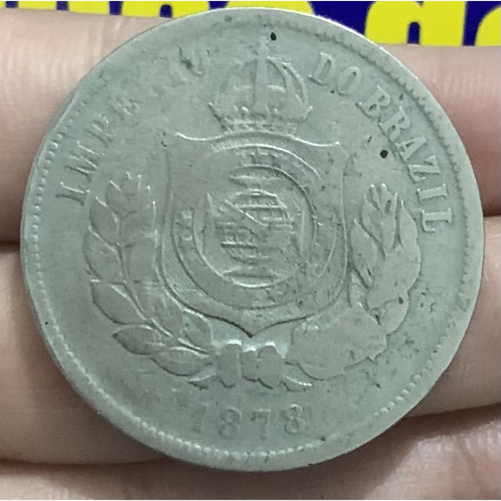 Moeda 200 Réis 1878 Rara e Colecionável