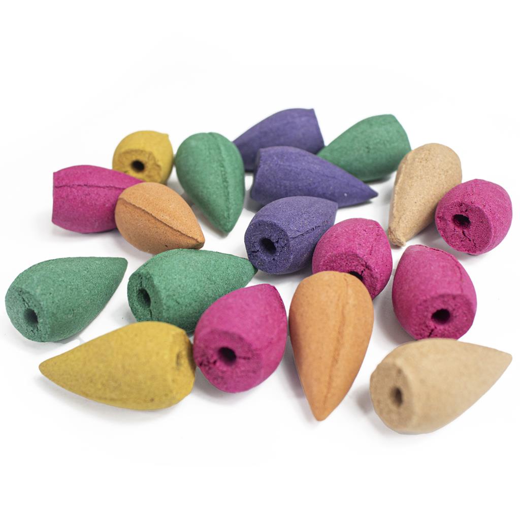 1 Pacote de Incenso com 20 Unidades Cone Refluxo Para Cascata