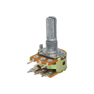 Potenciômetro Rotativo Linear B 1K L20 WH148-2 Duplo 6T em Oferta na Shopee