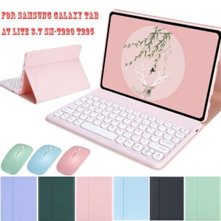 Para Samsung Galaxy Tab A7 Lite SM-T220 T225 8.7 " Capa Da Caixa Do Teclado Sem Fio Bluetooth Com Mesa