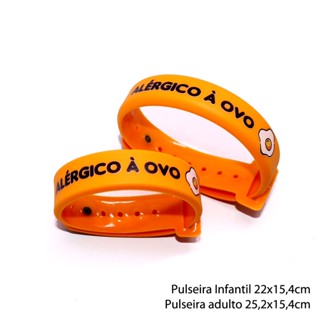 PULSEIRA DE IDENTIFICAÇÃO ALÉRGICO À OVO