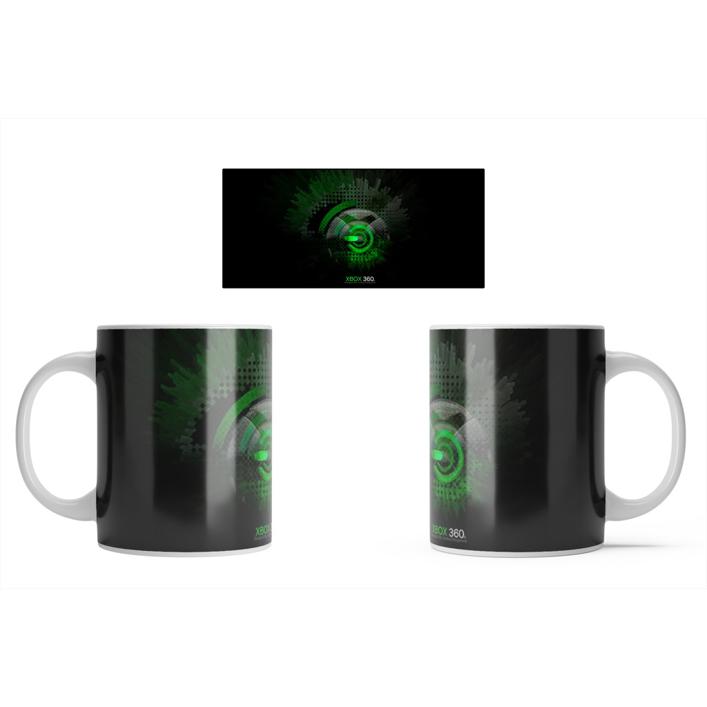 Caneca Branca Games Marcas Xbox Ps5 Atari Sega Nintendo Estilo 3