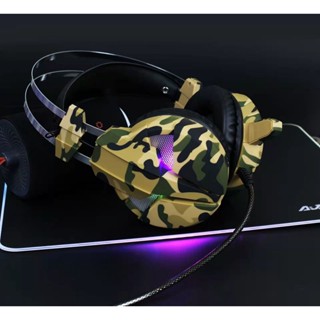 Fone De Ouvido Gamer Profissional Com Fio Graves Profasional Para Jogos / Computador H9