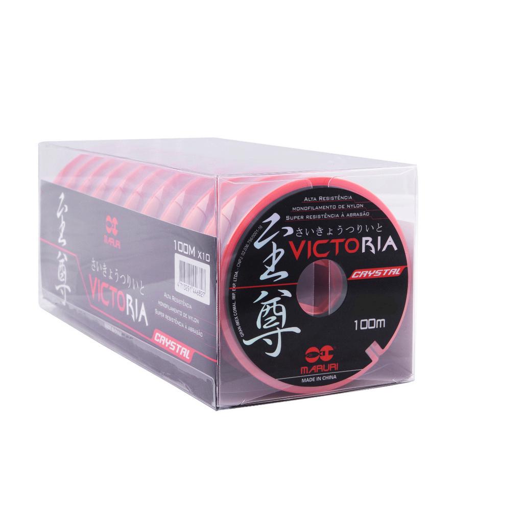 Linha De Pesca Monofilamento Victoria Crystal 100m Maruri - Várias Espessuras - Sports & Outdoors
