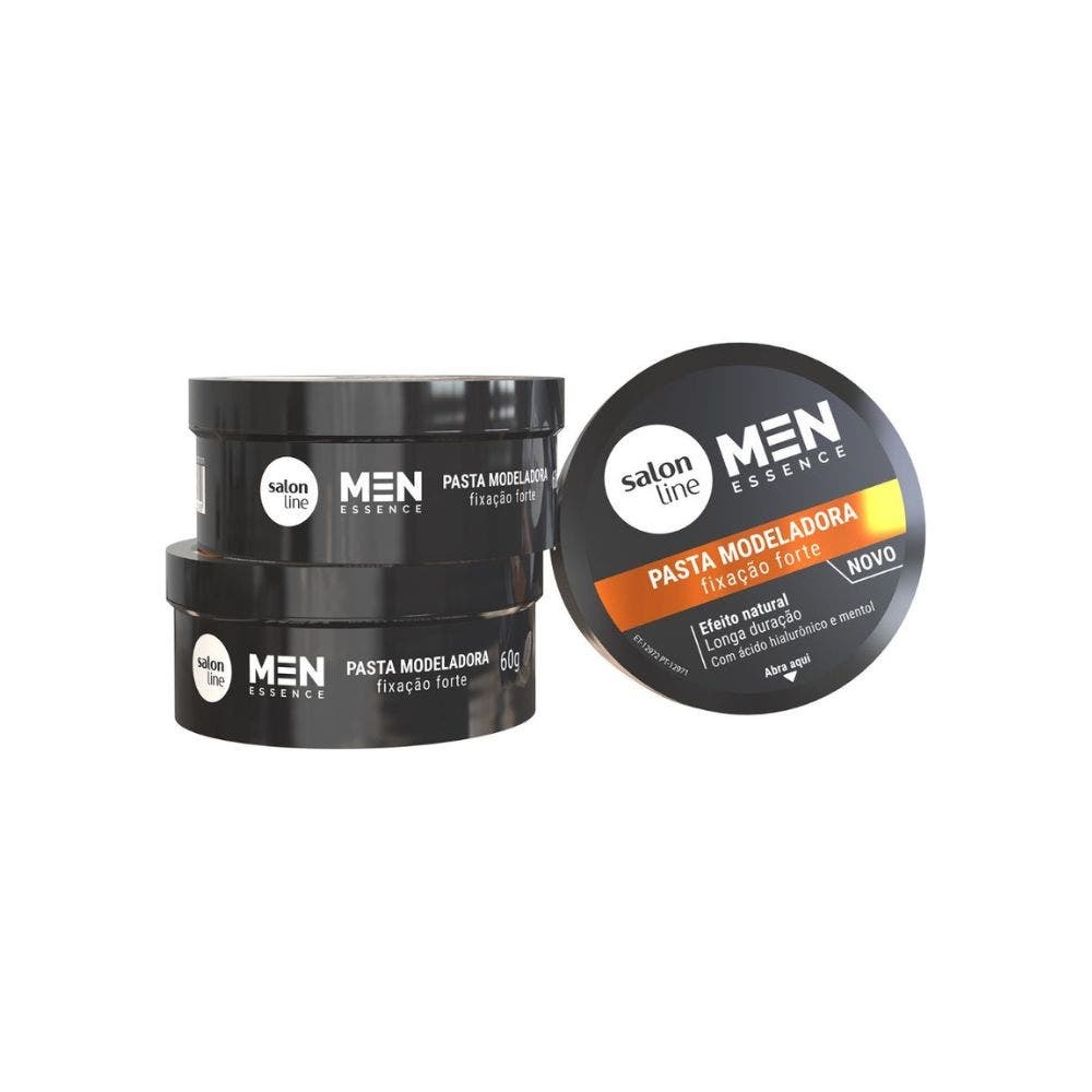 Pasta Modeladora Salon Line Men Essence Fixacao Forte 60gr em Oferta na Shopee
