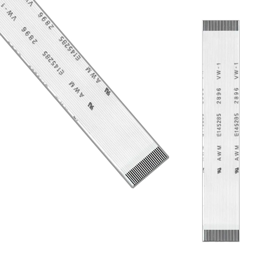 10x Cabo Flat 24 vias x 8cm Passo de 0,50mm Alta Qualidade