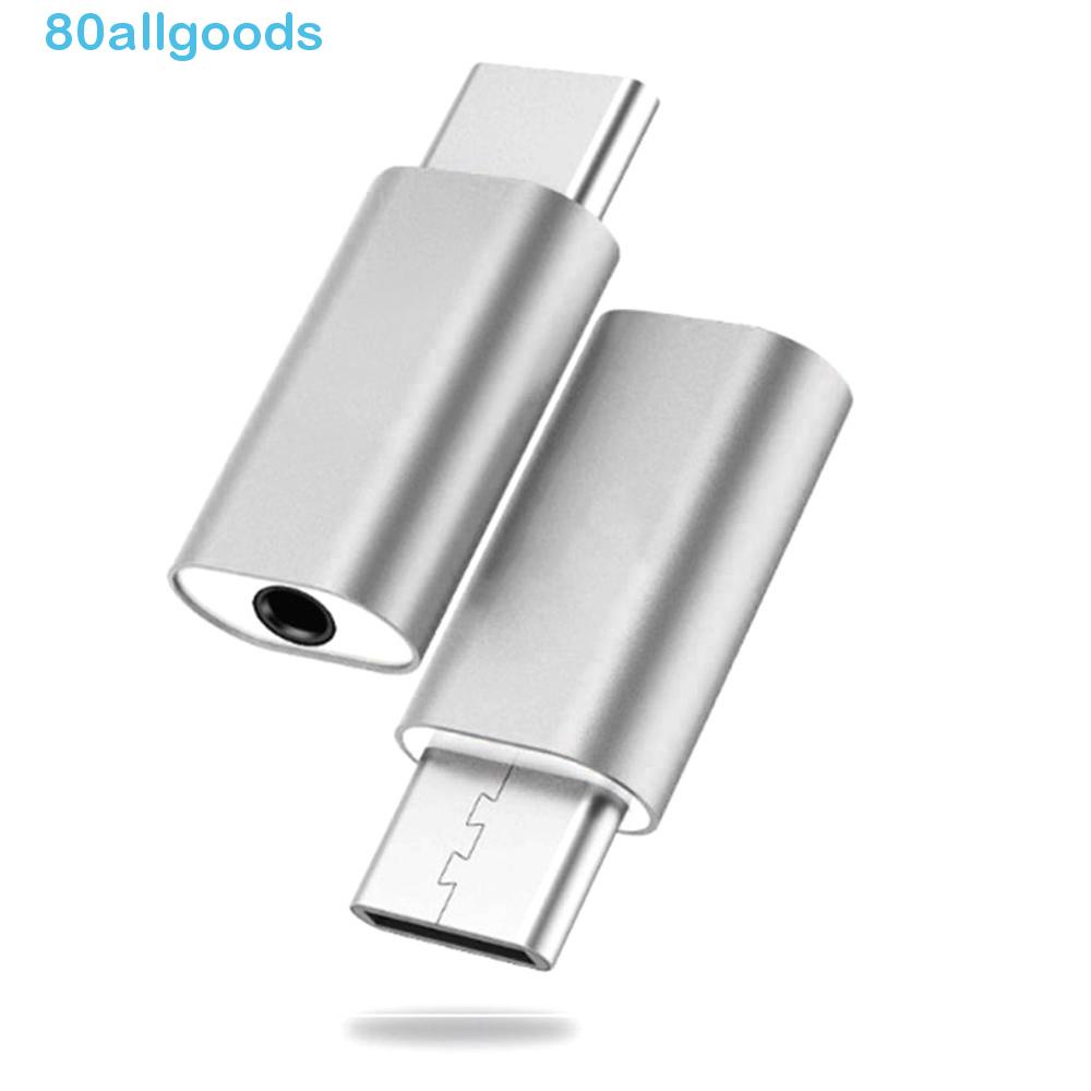 ALLGOODS1 Tipo C Adaptador De Fone De Ouvido Metálico USB Conector Móvel Conversor De Áudio