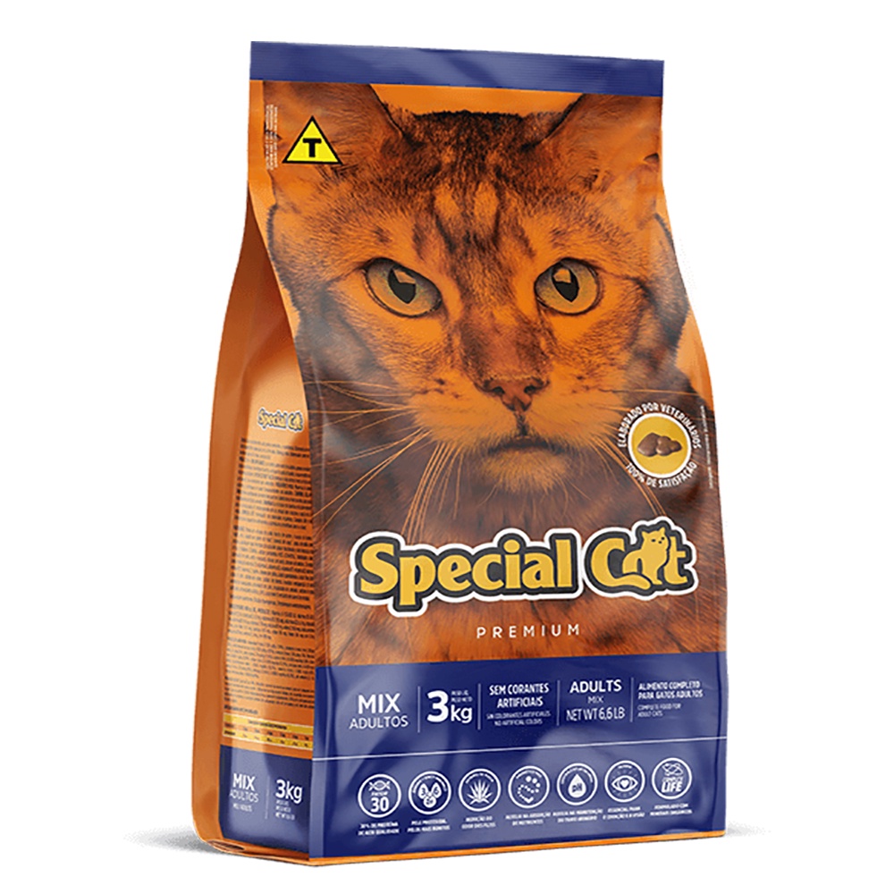 Ração Special Cat Mix Gatos Adultos 3kg em Oferta na Shopee