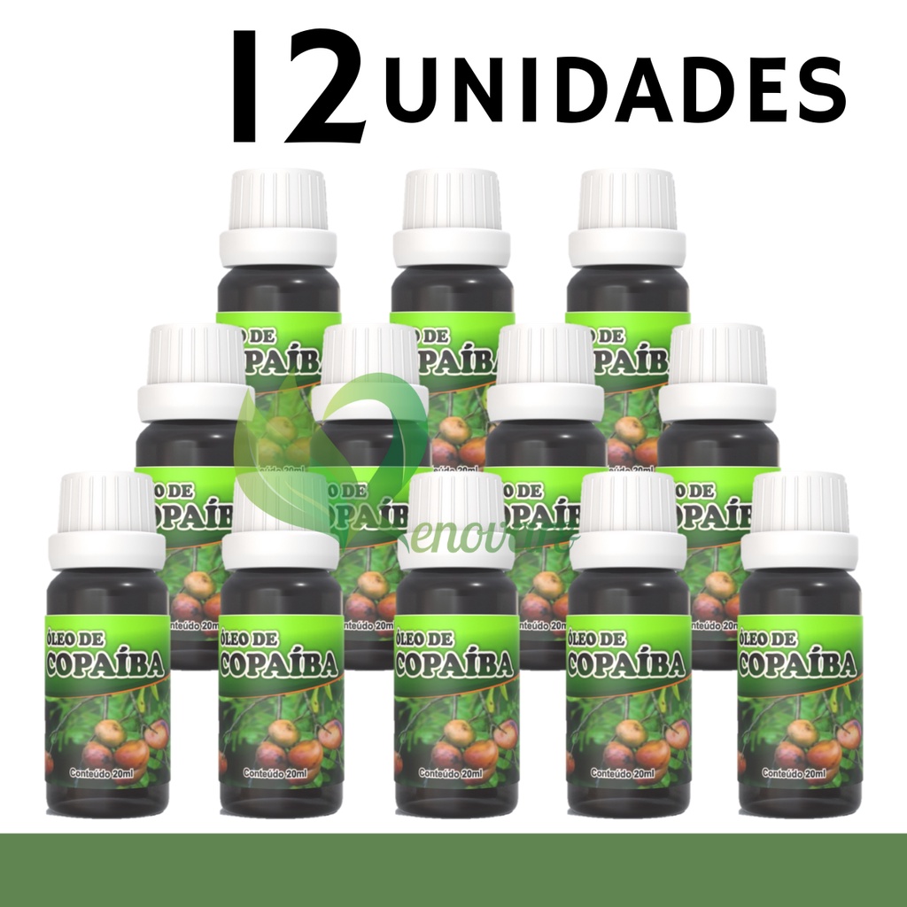 12x Óleo de Copaíba - 100% vegetal, natural e vegano em Oferta na Shopee