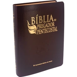 Bíblia do Pregador Pentecostal ARC | TAMANHO MÉDIO | Letra Normal | Índice | Luxo marrom