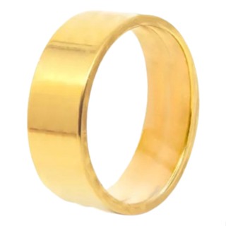Aliança Ouro 18k 8mm Reta Casal Luxo Tungstênio Anel