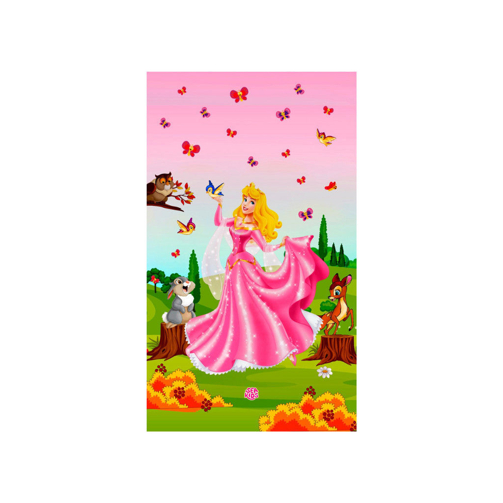 Roupão Poncho Infantil Premium Princesa