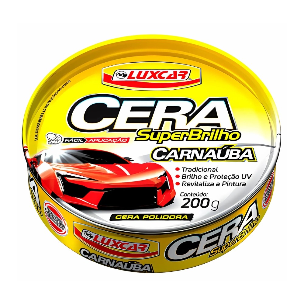 CERA PASTA POLIDORA 200G 4267 LUXCAR em Oferta na Shopee