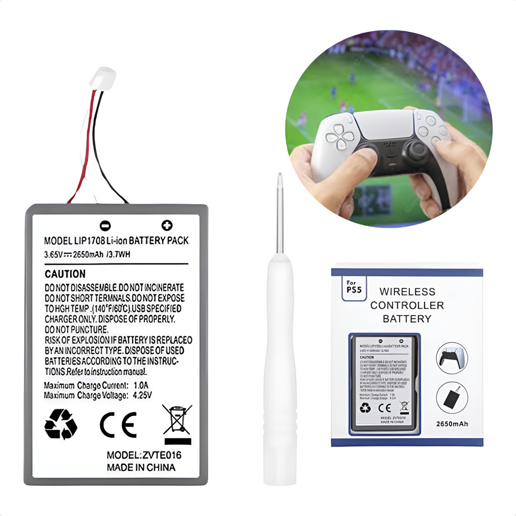 Bateria Lip1708 2650mah Para Controle Manete Ps5 Dualsense