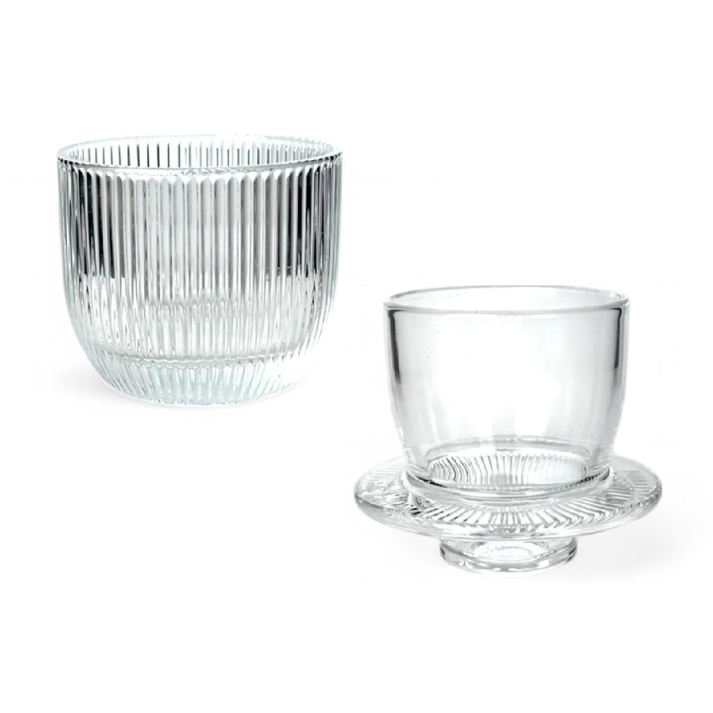 Manteigueira Francesa Graffiato Em Vidro Porta Manteiga 11cm em Oferta na Shopee