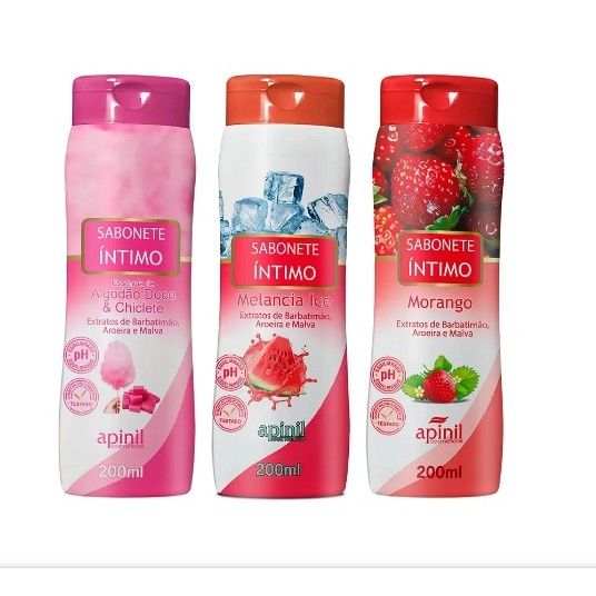 Combo c/3u Sabonete Algodão/Melancia/ Morango - Apinil em Oferta na Shopee