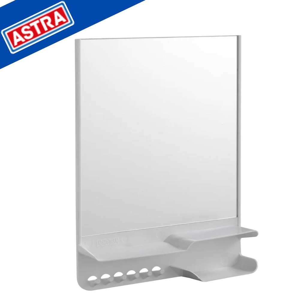 Armário Para Banheiro Prático Com espelho 26,5x35x6,5cm Plástico Branco sobrepor - Astra em Oferta na Shopee