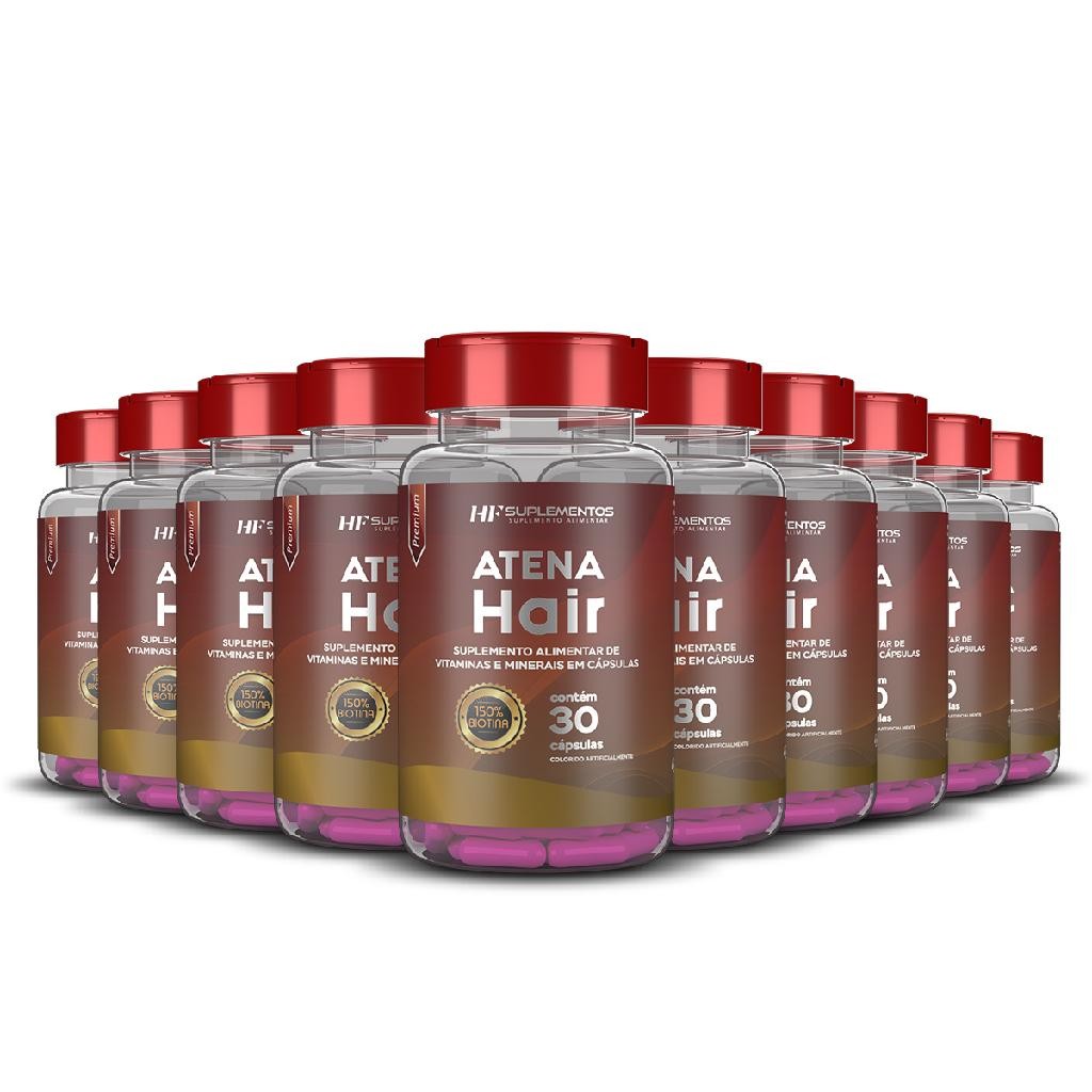 10x ATENA HAIR SKIN NAILS HF SUPLEMENTOS 30 CAPS