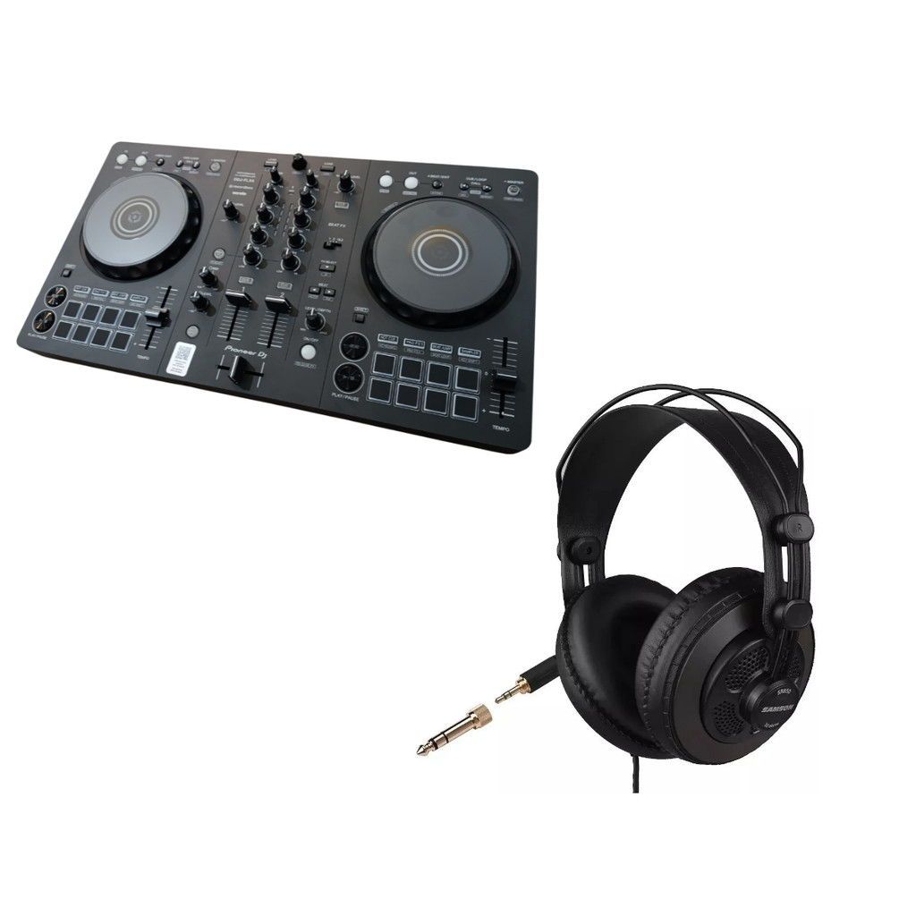 Kit Controladora Pionner Dj DDJFLX4 e Headphone Samson SR850