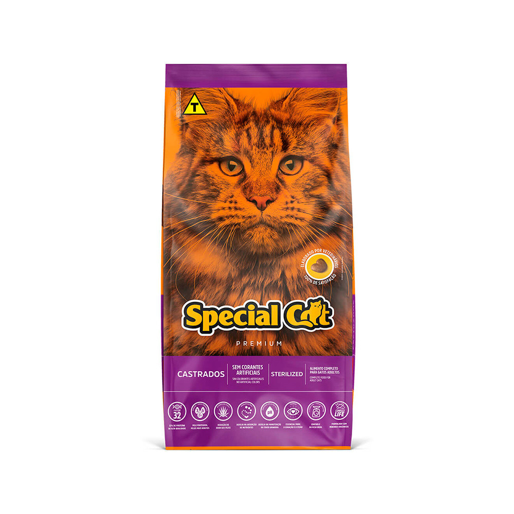 Ração Premium 1kg Special Cat Premium para Gatos Castrados