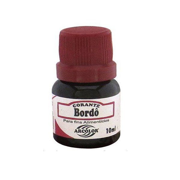 Corante Liquido Bordo 10ml Arcolor em Oferta na Shopee