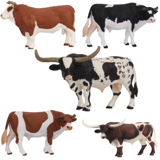 Conjunto De Modelos Sólidos Realistas De Animais Brinquedos De Fazenda Figurino De Vaca Presente De Decoração em Oferta na Shopee