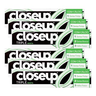Kit Creme Dental Close Up Triple Menta 70g - 6 Unidades