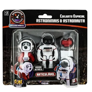 Conjunto de Figuras Astronauta e Astroanimal Cachorro F0081-7 - Fun em Oferta na Shopee