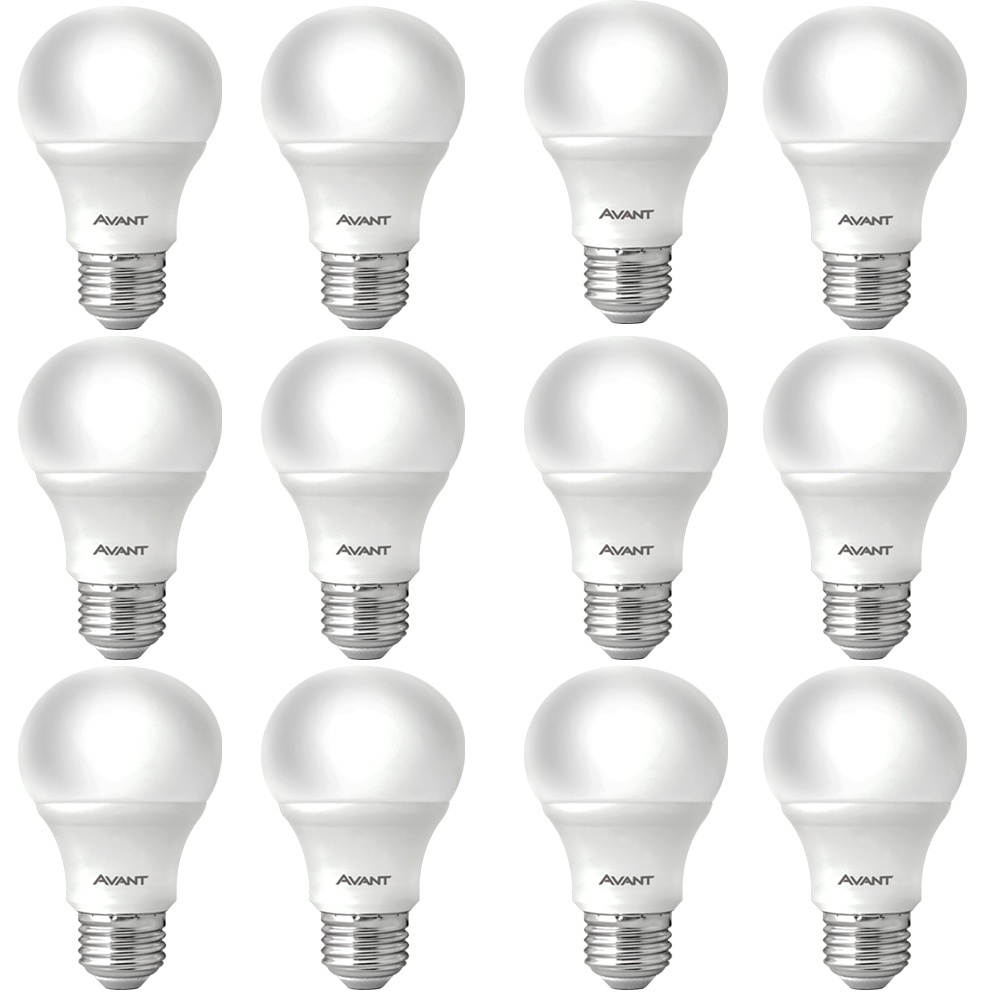 12 Lâmpada Pera 15w Luz Branca 6500k Soquete E27 Bivolt Pack 3Uni