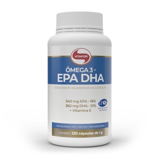 Ômega 3 EPA DHA Fonte de Ômega 3 com Vitamina E 120 Capsulas Vitafor