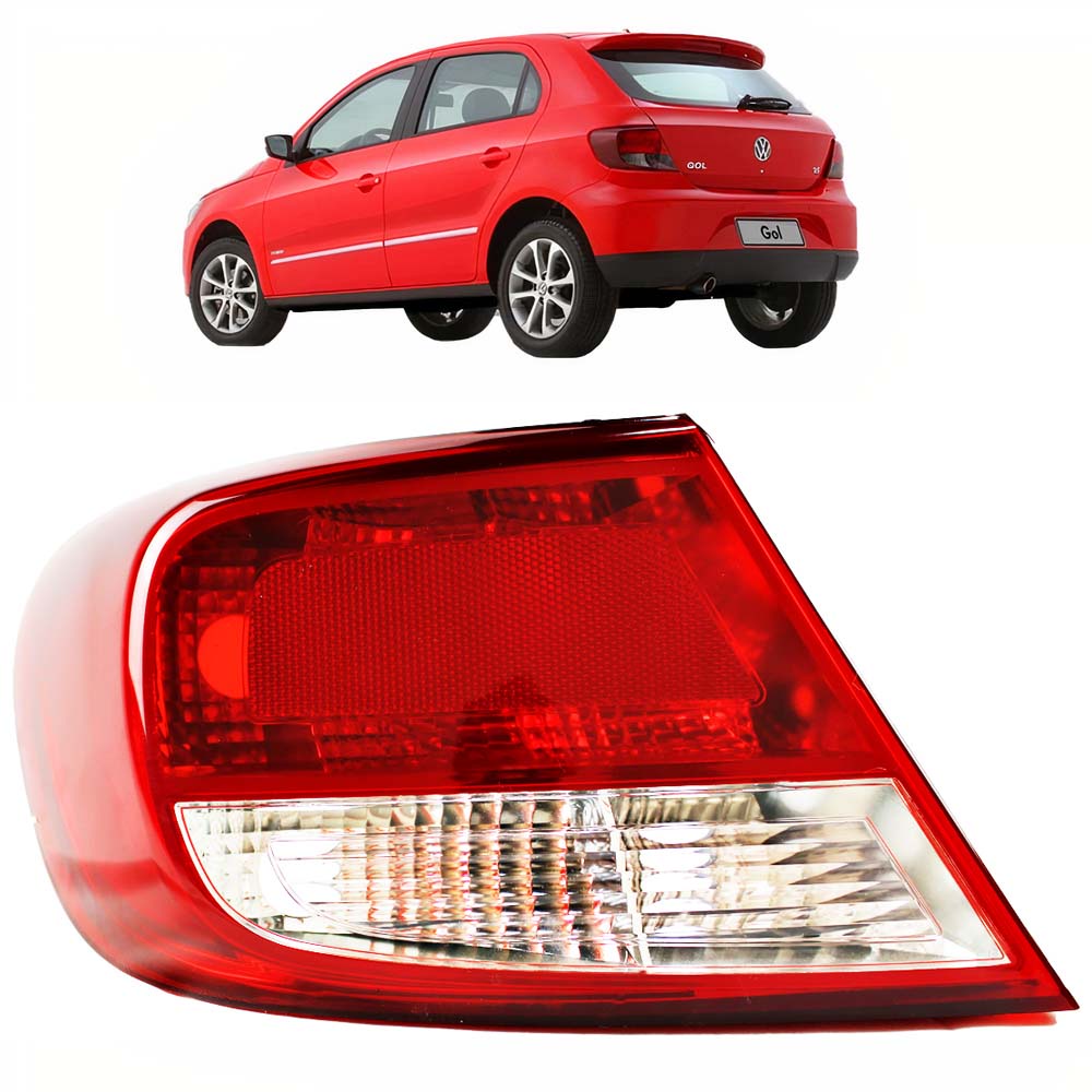Lanterna Traseira Gol G5 GV 2009 2010 2011 2012 Lado Esquerdo Motorista BI