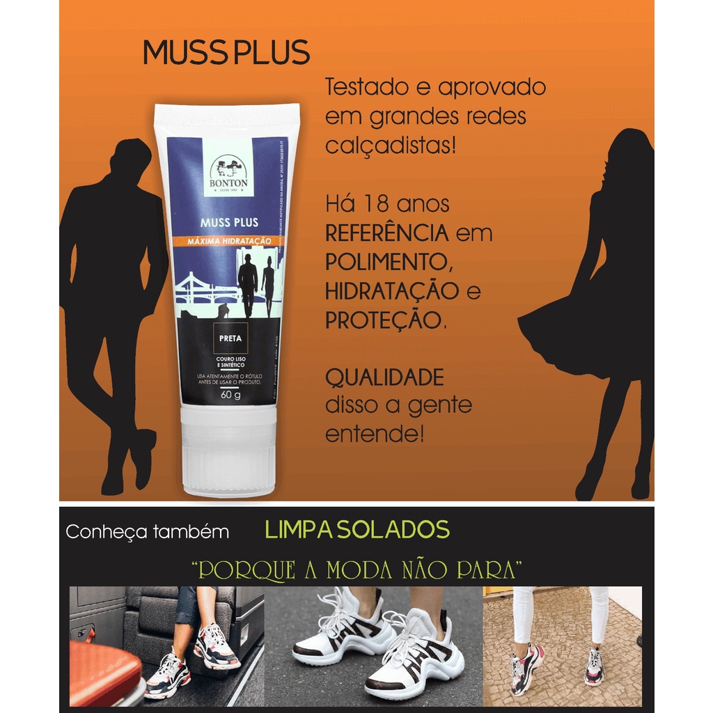 Muss Polimento Hidratação Couro Bonton - 01.007 - Marrom