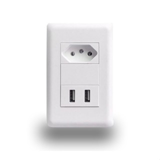 Tomada Parede Entradas Usb Carregador Universal Dispositivo