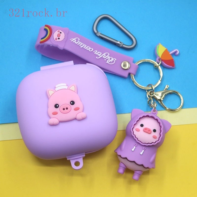 Adequado para Beats Powerbeats Pro Capa protetora para fones de ouvido Bluetooth Capa protetora para fones de ouvido Bluetooth Capa protetora para desenhos animados Pingente de capa de chuva Piggy
