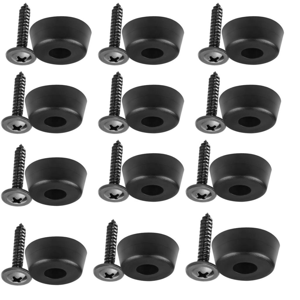 12un Pe Suporte P/ Apoio e Estabilizacao Mesa De Som Caixa Acustica AutoFalante Som Profissional Fixacao Elevacao 1,5mm