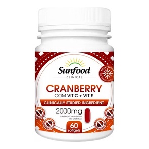 Cranberry 2000mg C/ Vitamina C + Vitamina E 60soft Sunfood