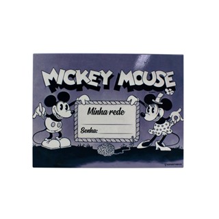 Quadro Metal c/Caneta Mickey e Minnie