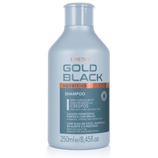 Shampoo Nutrição Cacheados Crespos Gold Black Amend 250ML