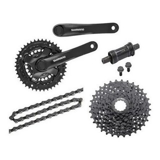 Pedivela Shimano Cassete K7 Pinhão 8v Relação 24vel Corrente em Oferta na Shopee
