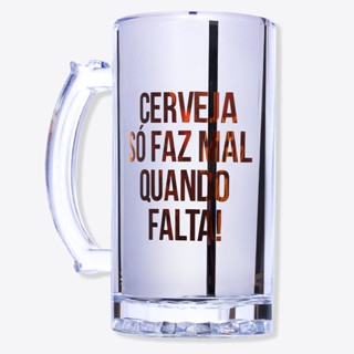 Caneca de Chopp Eletrostática Faz Falta - ZonaCriativa