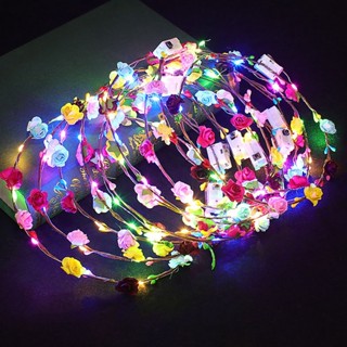 1 Pc Super Fada Coreana Nascida Em Nicho De Design Único Led Light Rattan Garland Headdress