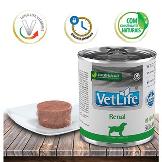 Ração Úmida Vet Life Natural Canine Wet Renal para Cães Adultos com doença renal crônica ou aguda - 300Gr
